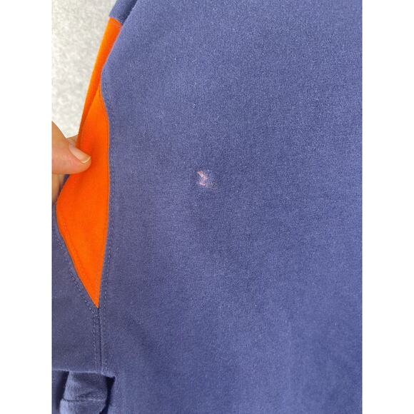 Reebok RBK Chicago Bears Shirt Mens M Blue Long Sleeve Mock Neck Stitched NFL - Picture 8 of 10